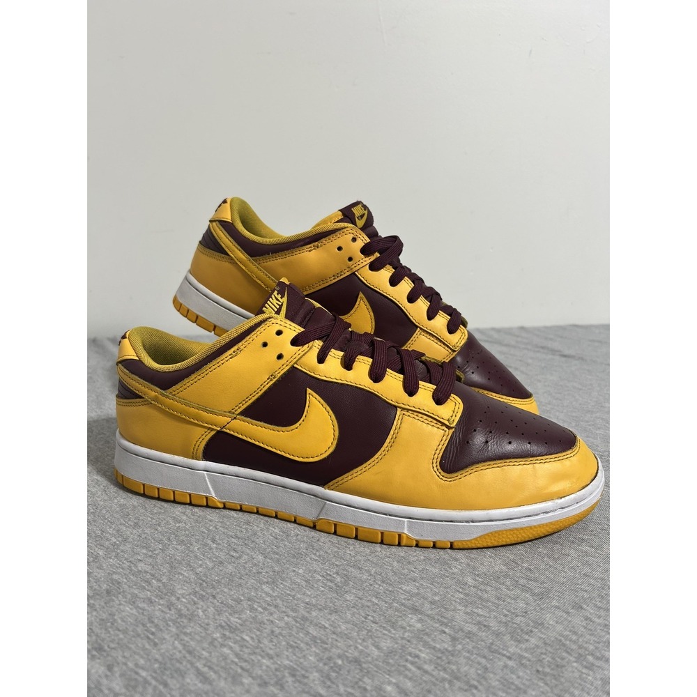 Nike Shoes Mens Size 12 Midas Gold Cherrywood Red Dunk Low Sneakers‎ Arizona St